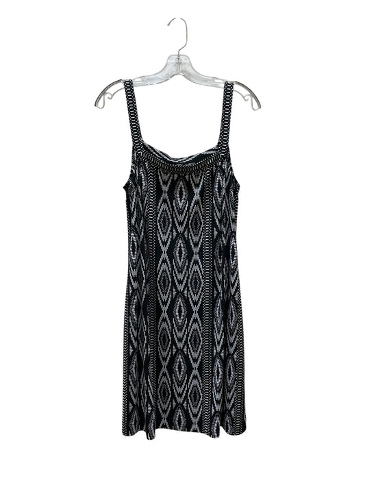 Dress Casual Midi By White House Black Market In Black & White, Size:L