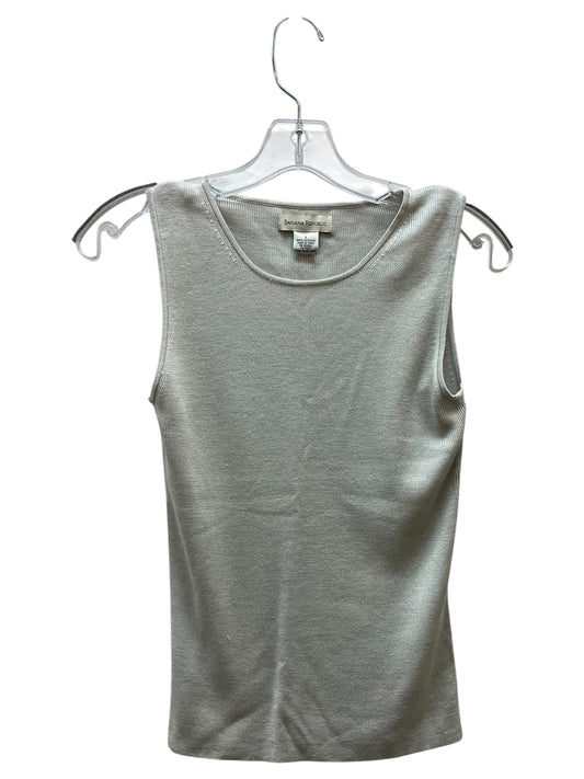 Top Sleeveless By Banana Republic In Grey, Size:S