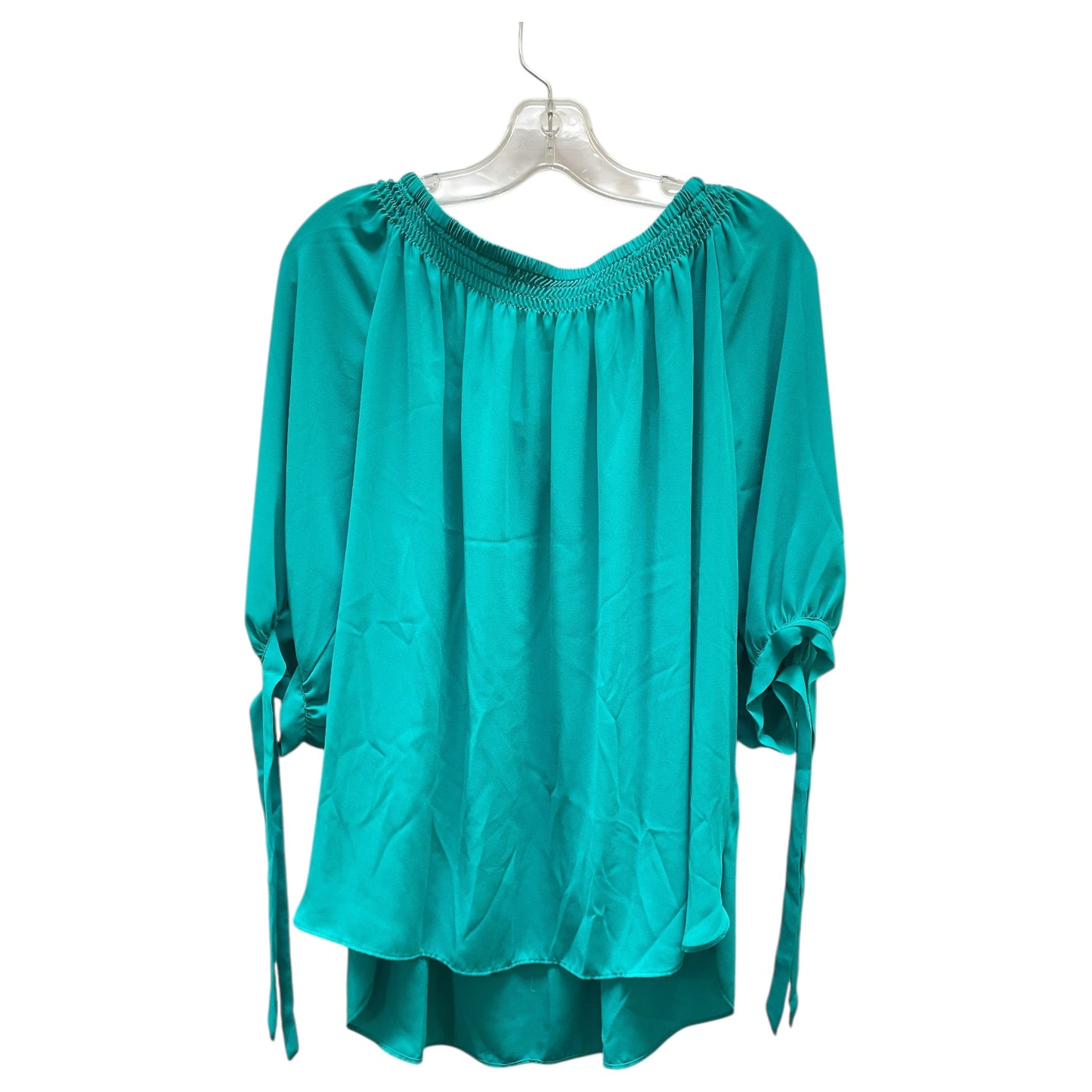 Top 3/4 Sleeve By Peter Nygard In Green, Size:Xl