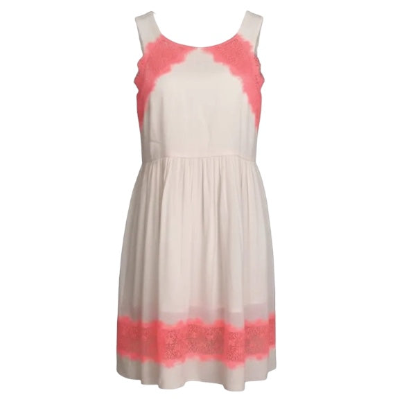 Georgia Lace Dress By Free People In Alabaster & Orange, Size: 6