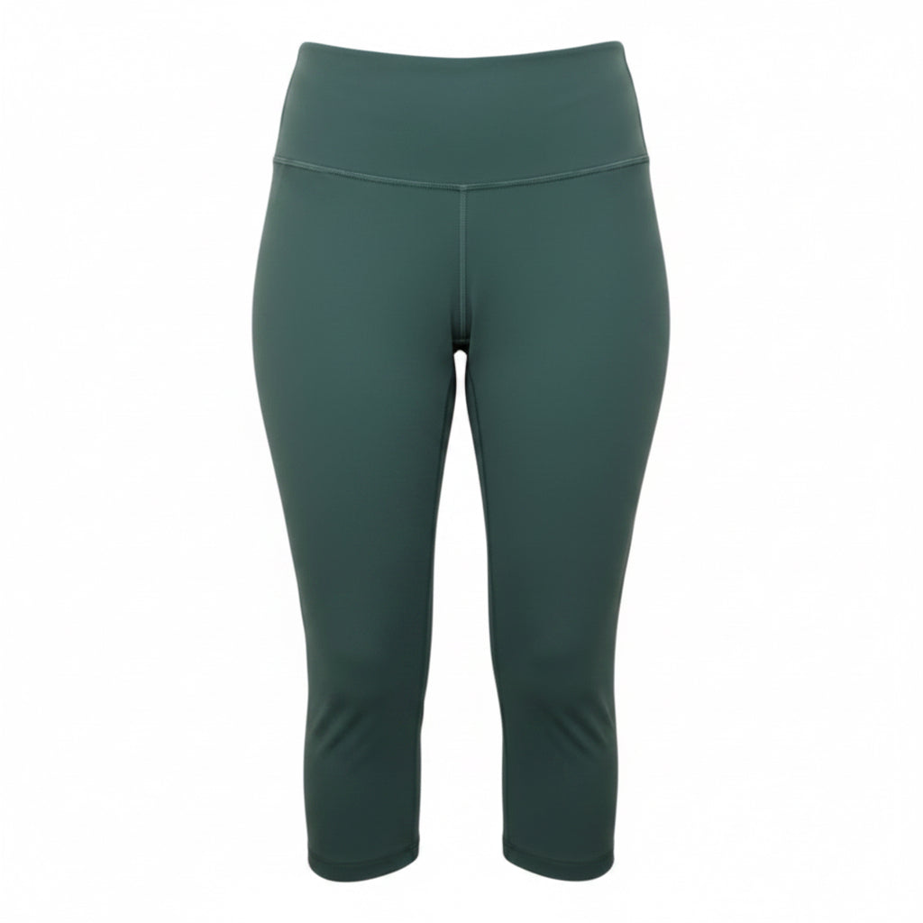 Wunder Under Crop Leggings By Lululemon In Green, Size: 12