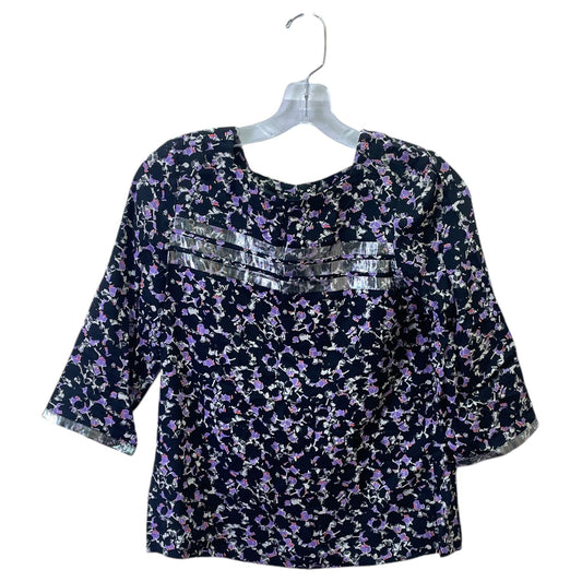 Top Ls Designer By Marc By Marc Jacobs In Black & Purple, Size:Xs