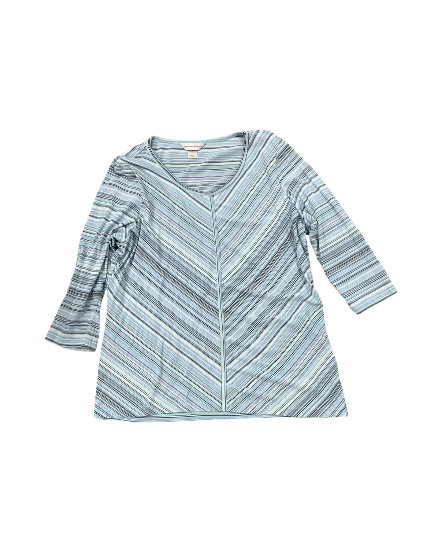Top Ls By Christopher And Banks In Blue, Size:L