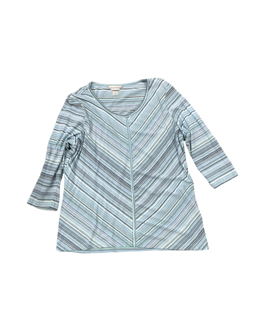 Top Ls By Christopher And Banks In Blue, Size:L