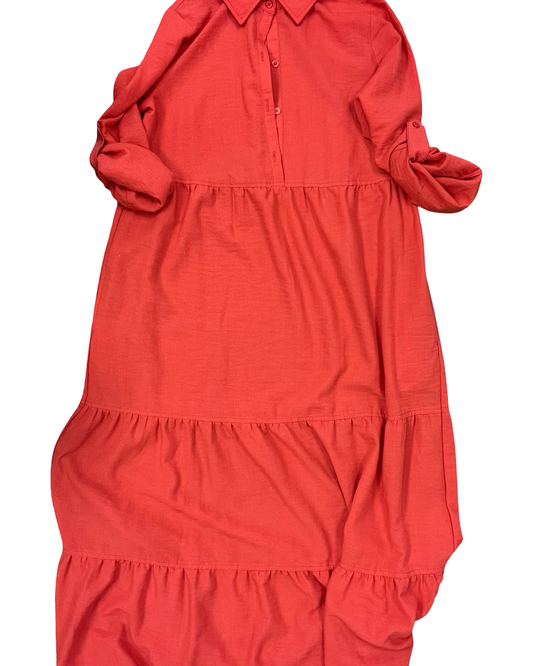Dress Casual Maxi By Max Studio In Orange, Size:M
