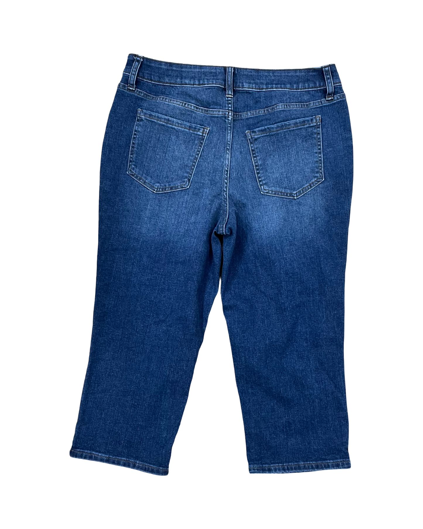 Jeans Cropped By Maurices In Blue Denim, Size:14