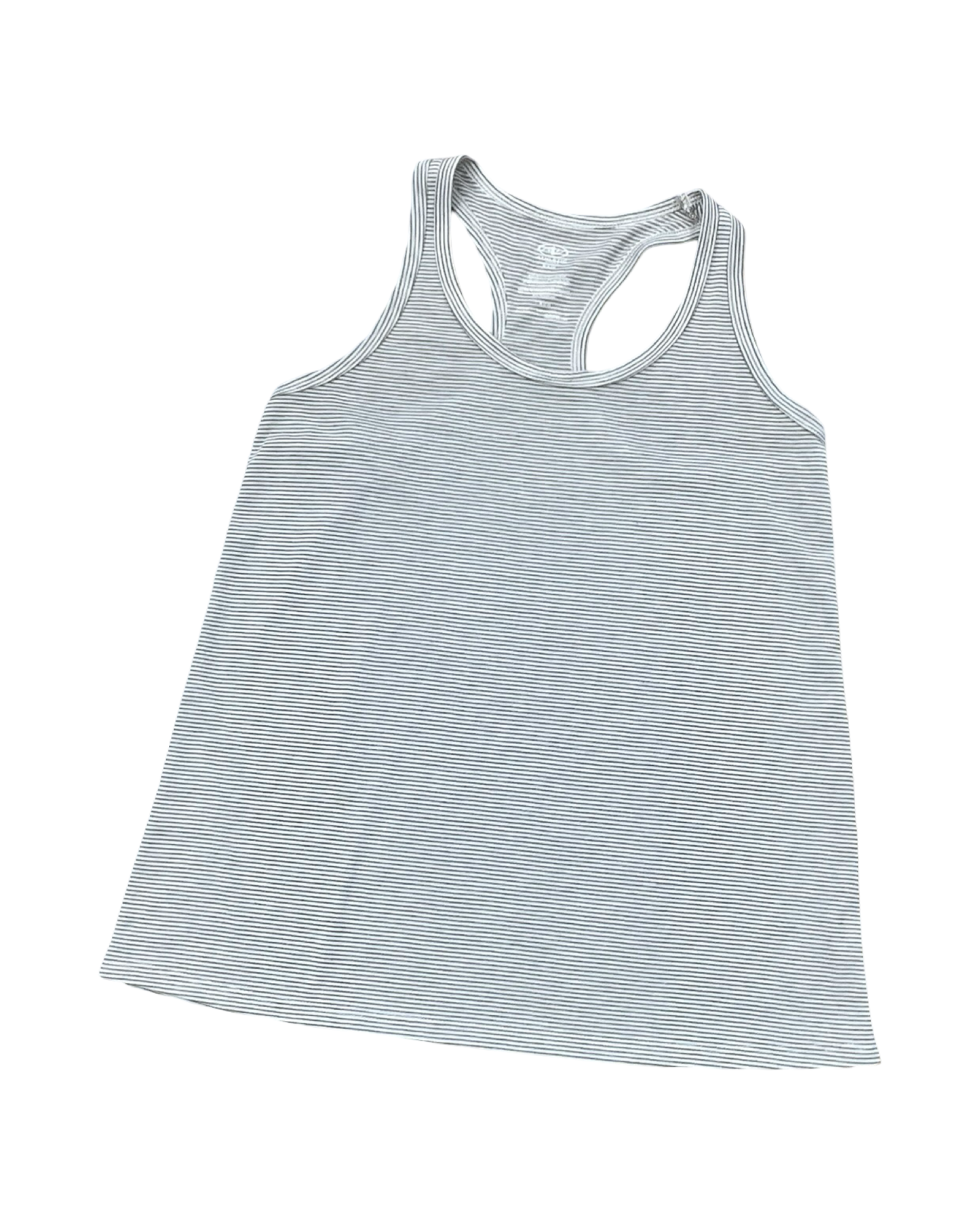 Athletic Tank Top By Athletic Works In Grey & White, Size:M
