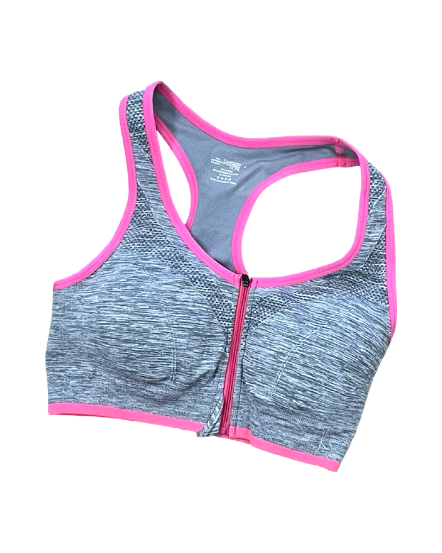 Athletic Bra By Danskin Now In Grey & Pink, Size:M