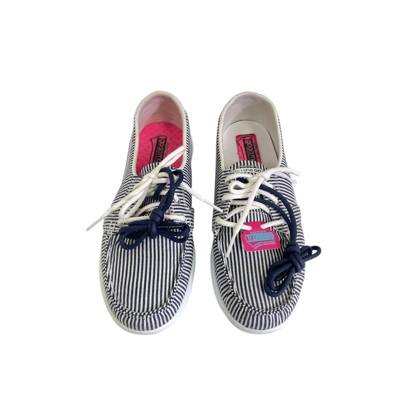 Shoes Sneakers By Skechers In Blue & White, Size:6.5