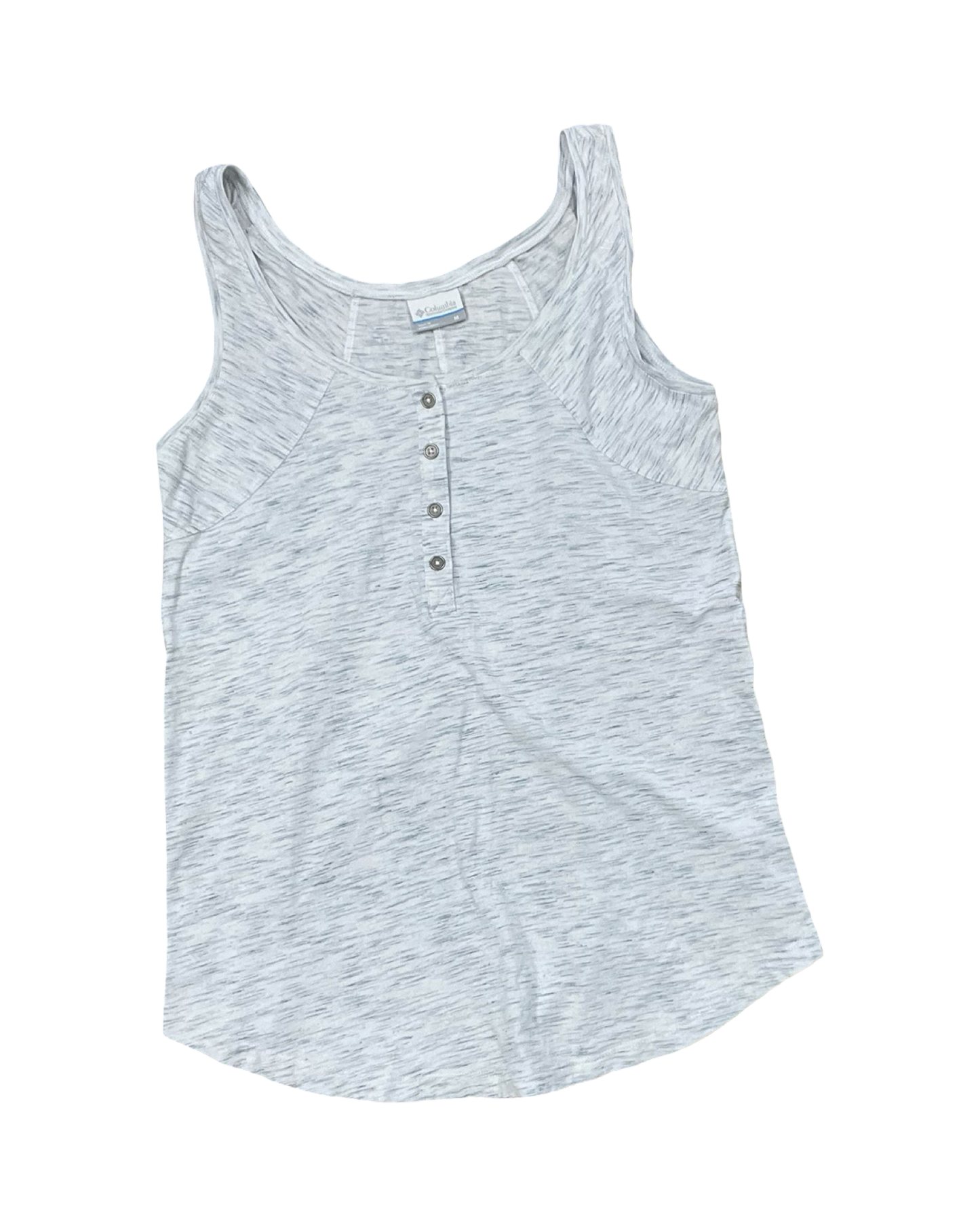 Top Sleeveless By Columbia In Grey & White, Size:M