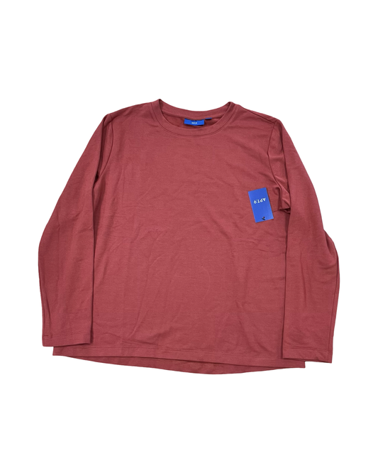 Top Ls Basic By Apt 9 In Orange, Size:L