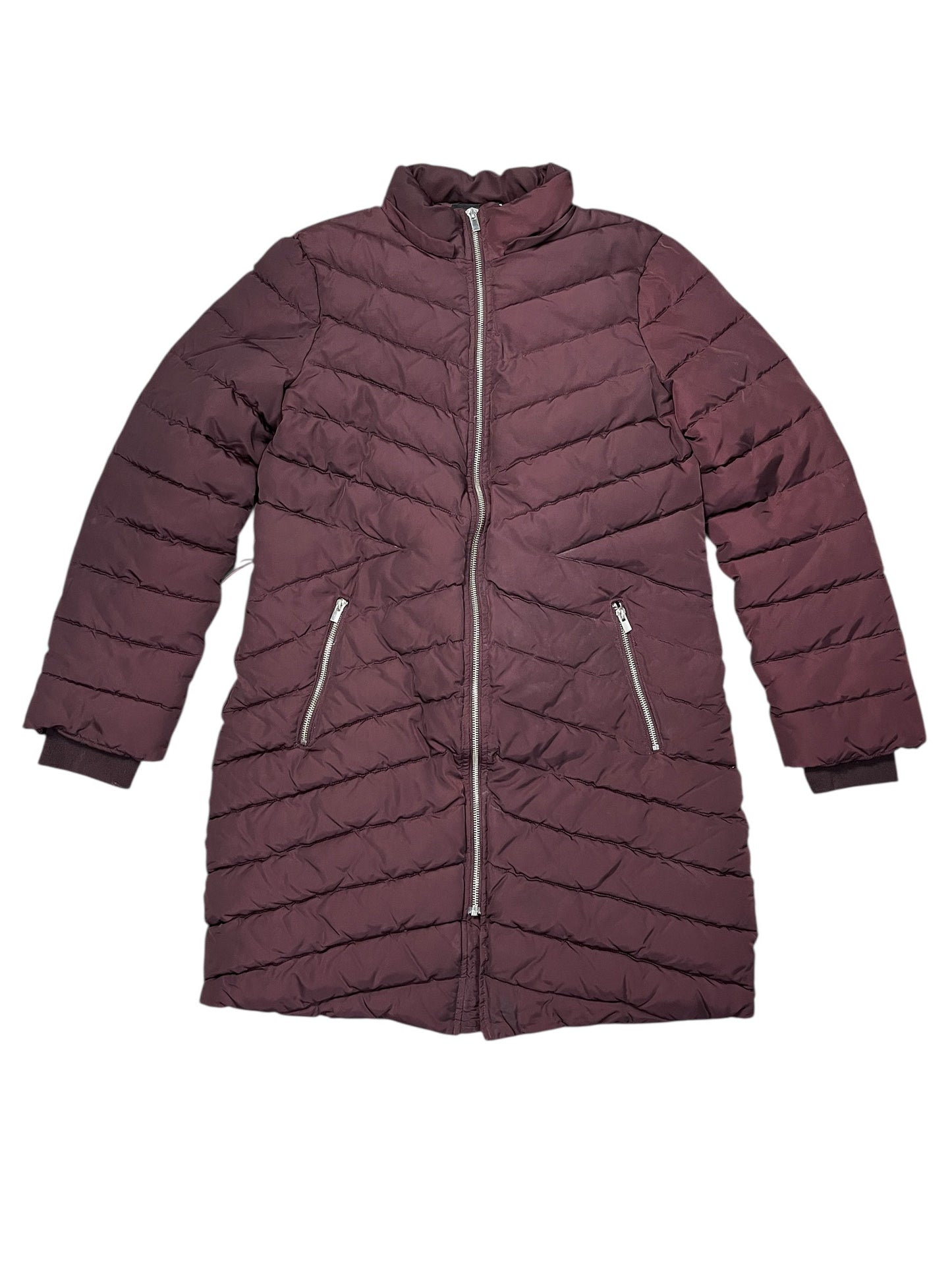 Coat Puffer & Quilted By Express In Purple, Size:M