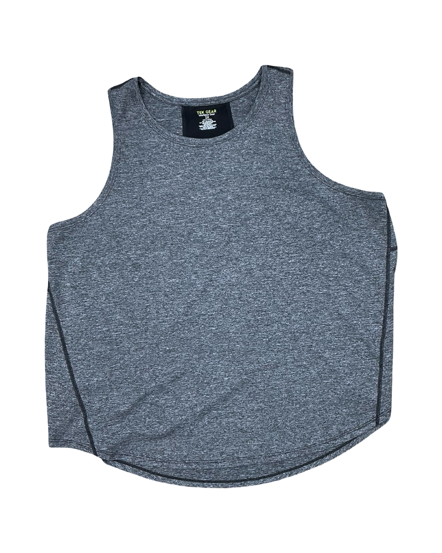 Athletic Tank Top By Tek Gear In Grey, Size:2X