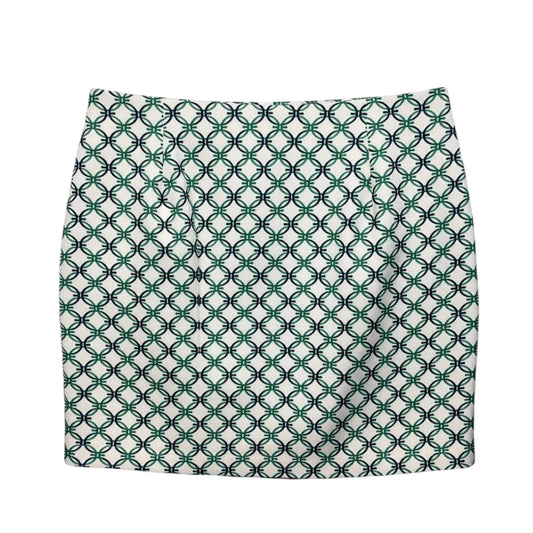 Printed Golf Skirt Designer By Tory Sport by Tory Burch In Snow White Large Locking Rings, Size: XL