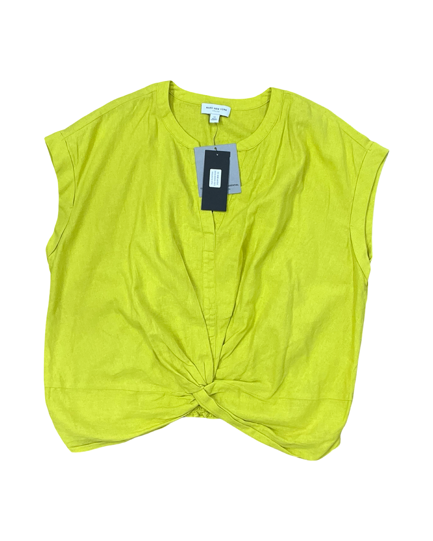 Top Sleeveless By Marc New York In Yellow, Size:1X