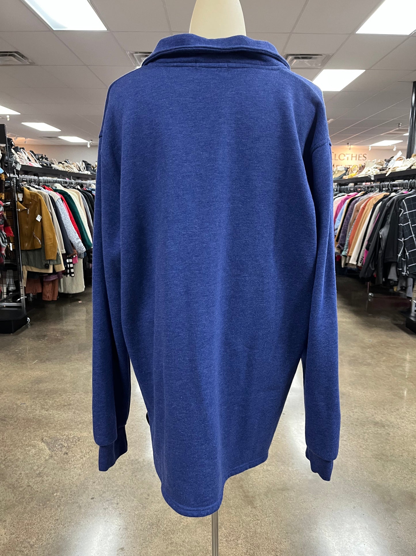 Sweater By Clothes Mentor In Navy, Size:Xl