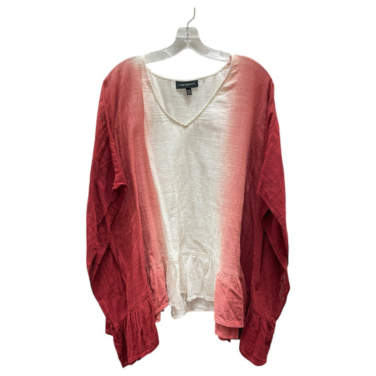 Top Ss By Lane Bryant In Pink & Red, Size:2X