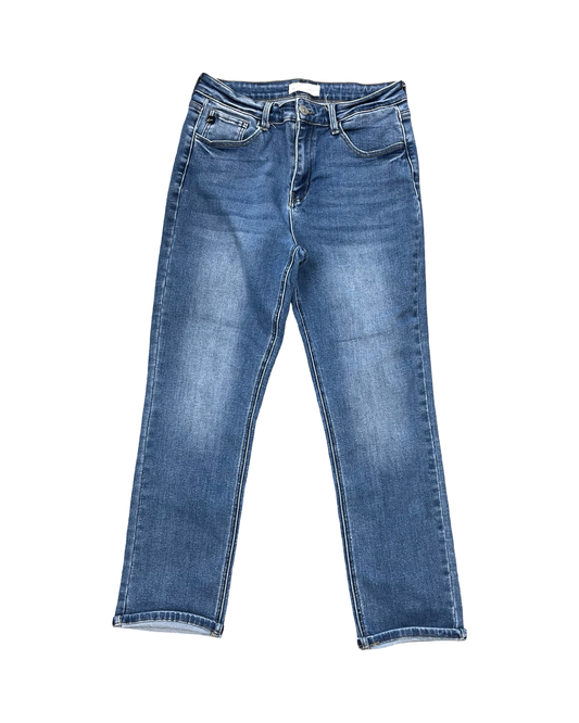 Jeans Straight By Kancan In Blue Denim, Size:10