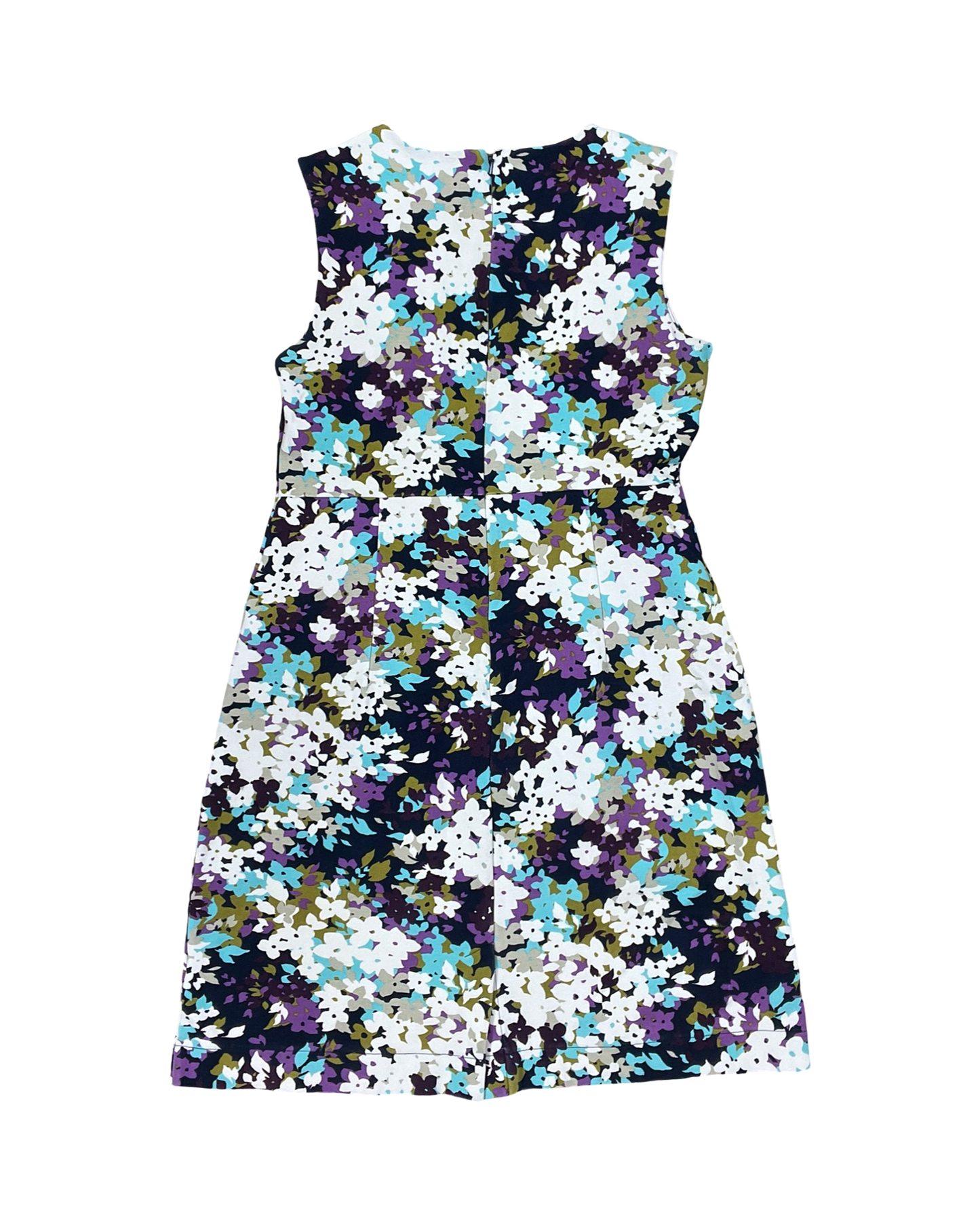 Dress Casual Midi By Lands End In Floral Print, Size:8
