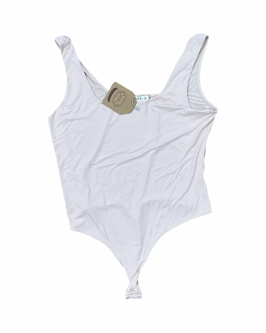 Bodysuit By Clothes Mentor In Cream, Size:M