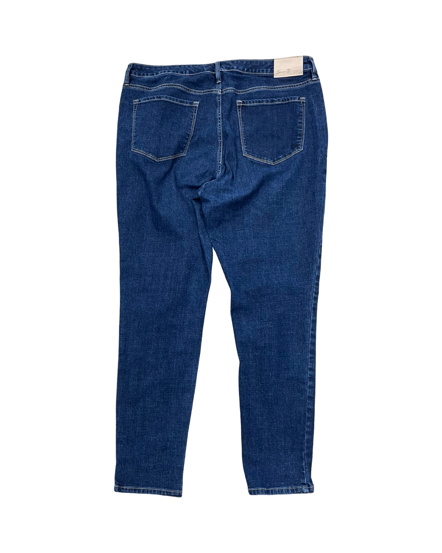 Jeans Skinny By Seven 7 In Blue Denim, Size:16