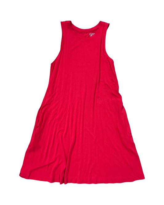 Dress Casual Midi By Time And Tru In Red, Size:L