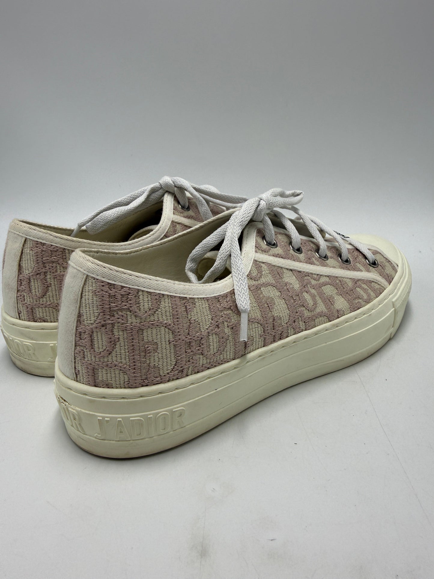 Christian Dior Walk'n'Dior Luxury Sneaker Shoes In Pink, Size: 7.5 (38)