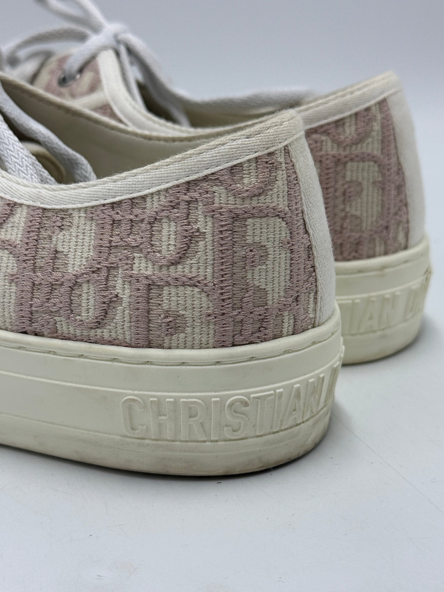 Christian Dior Walk'n'Dior Luxury Sneaker Shoes In Pink, Size: 7.5 (38)