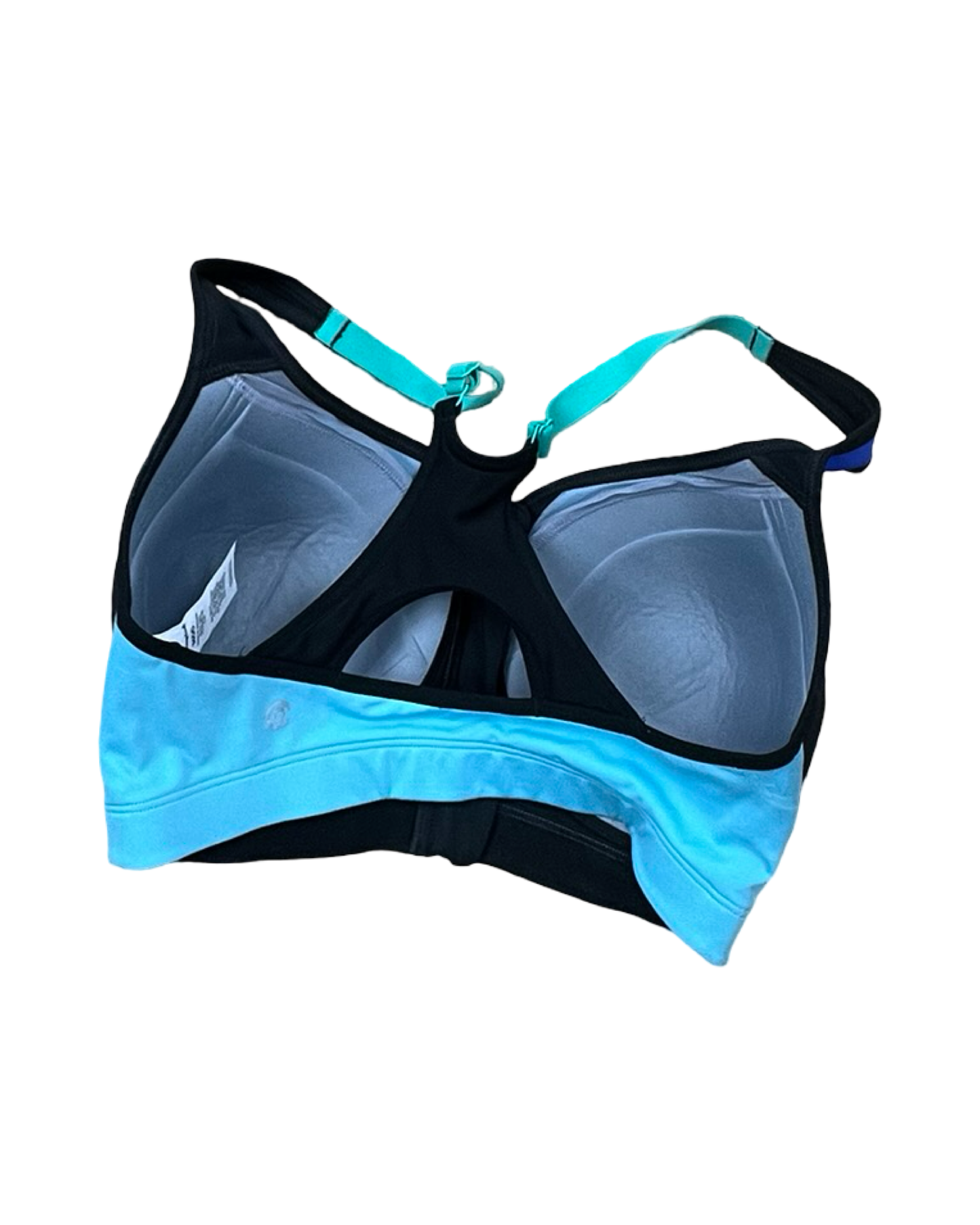 Athletic Bra By Champion In Blue & Green