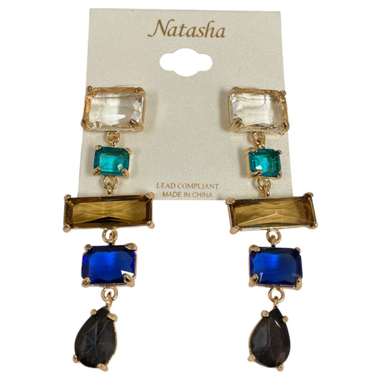 Earrings Designer By Natasha In Multi