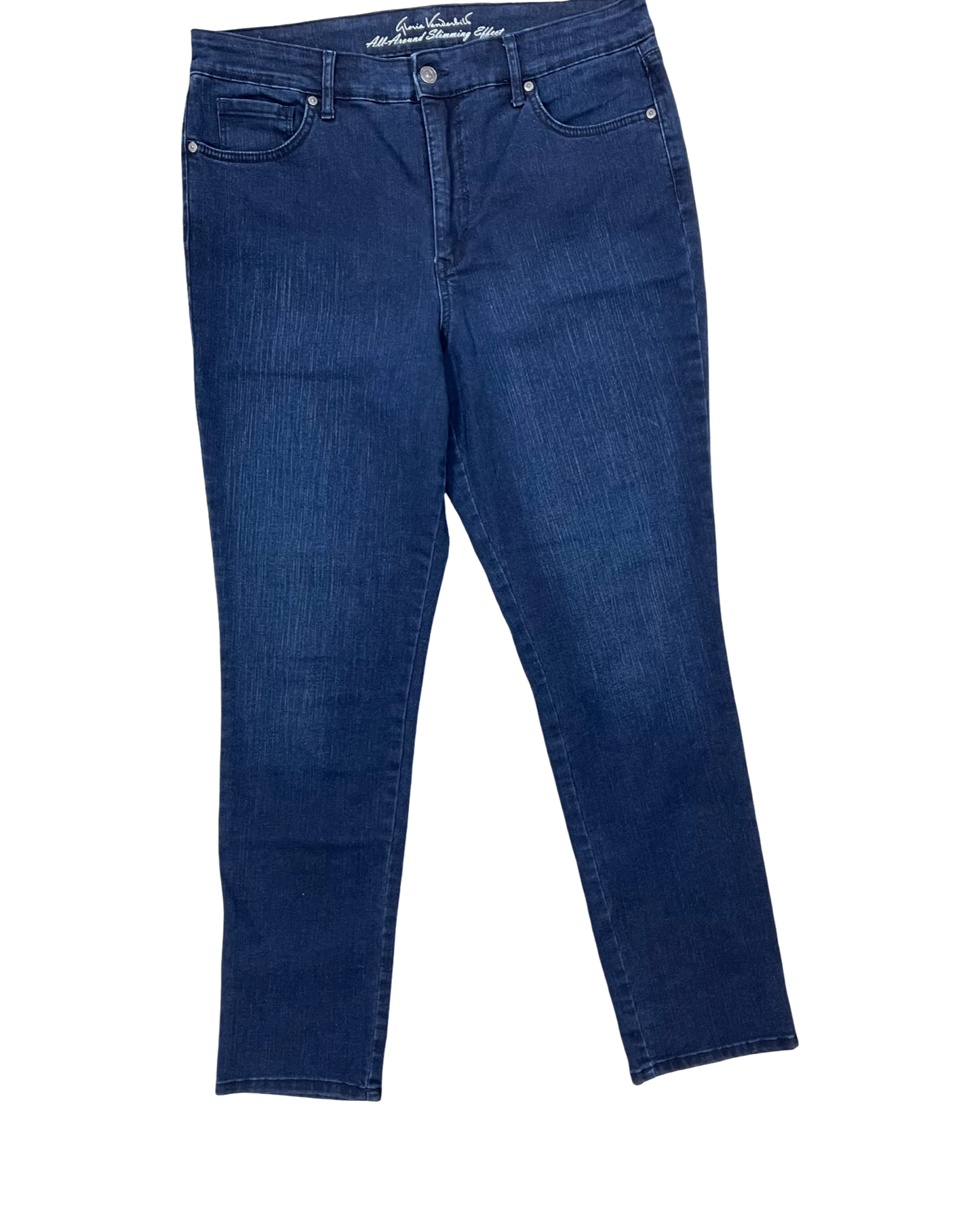 Jeans Skinny By Gloria Vanderbilt In Blue Denim, Size:14