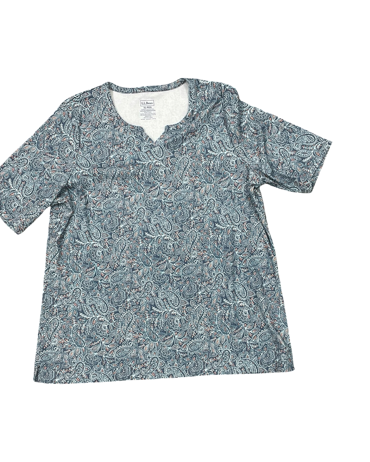Top Ss By L.L. Bean In Blue, Size:Xl