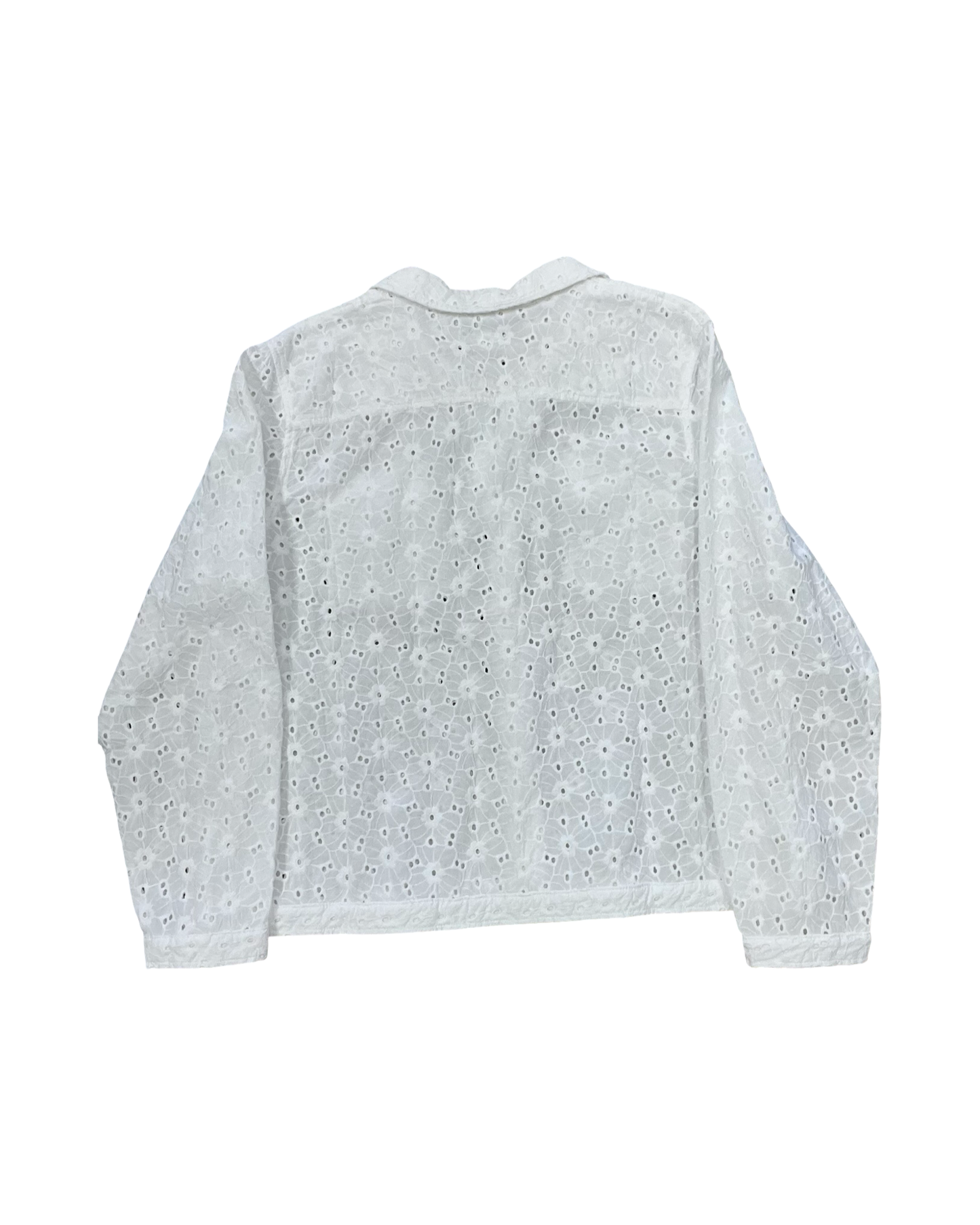 Blouse Ls By Coldwater Creek In White, Size:L