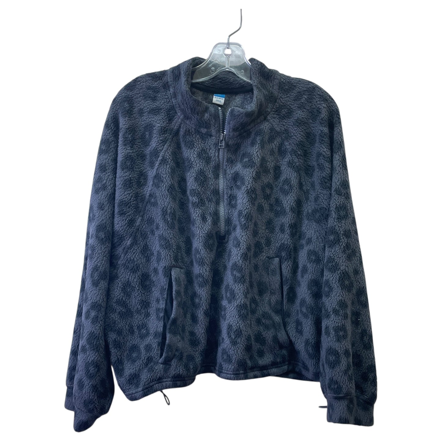 Athletic Jacket By Old Navy In Grey, Size:Xl