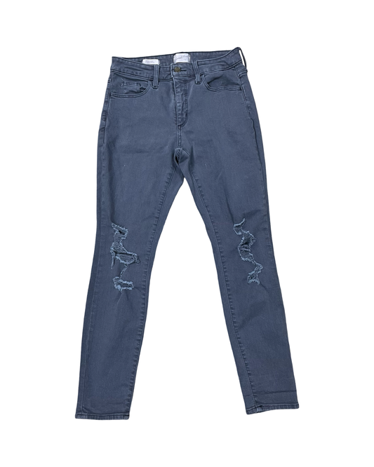 Jeans Skinny By Universal Thread In Grey, Size:4