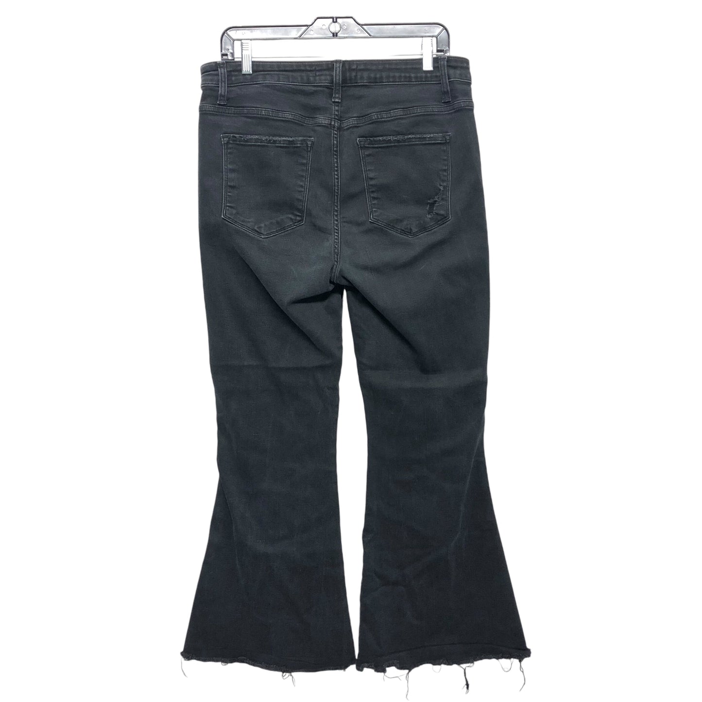 Jeans Flared By Flying Monkey In Black Denim, Size:14