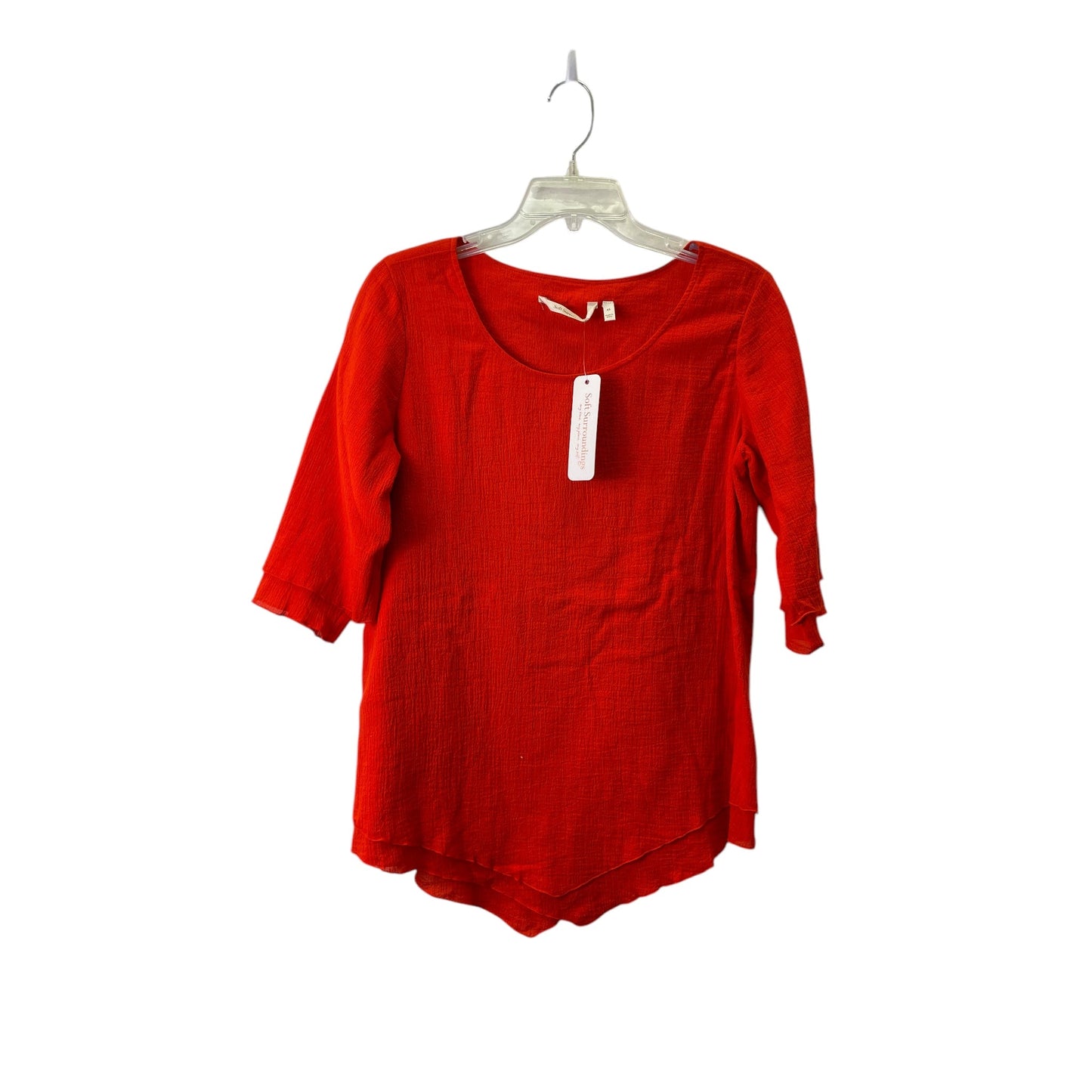 Top Ls Basic By Soft Surroundings In Red, Size:Xs