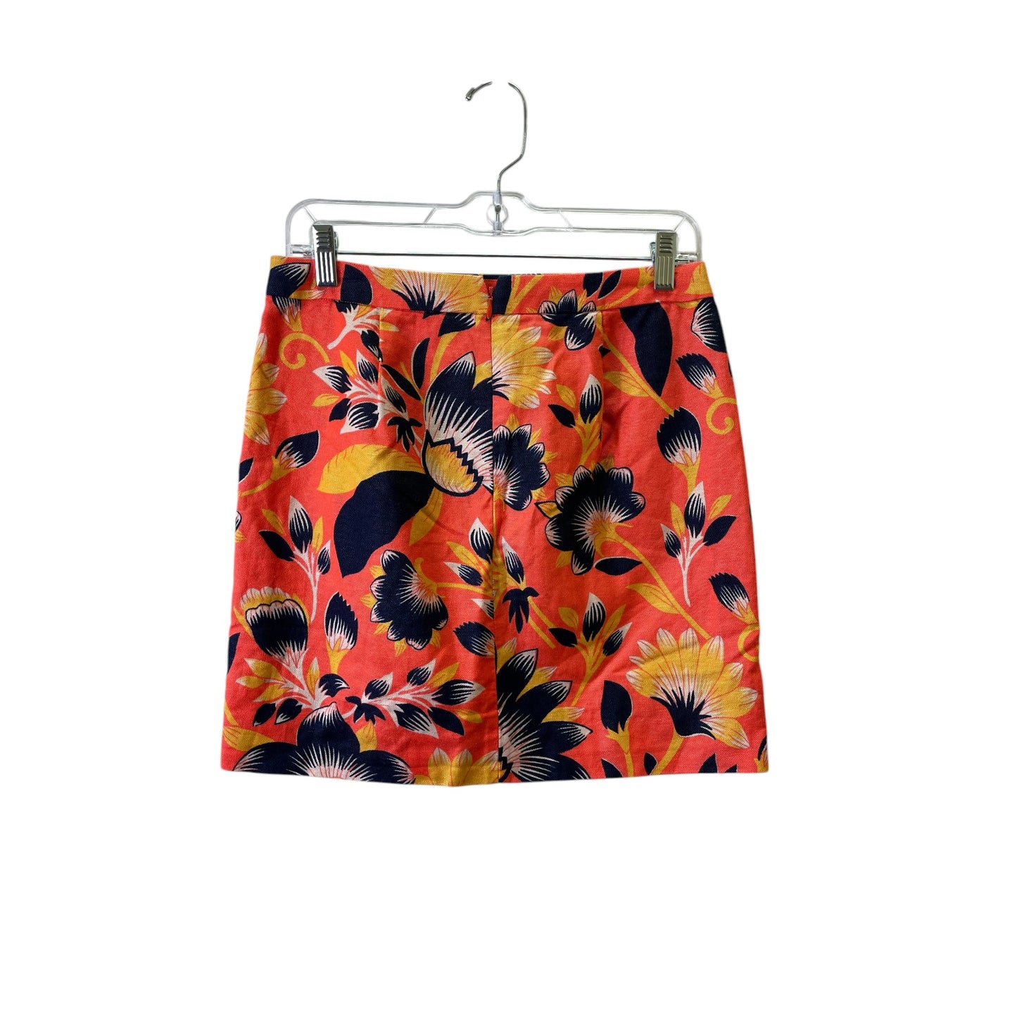 Skirt Midi By J. Crew In Blue & Orange, Size:0