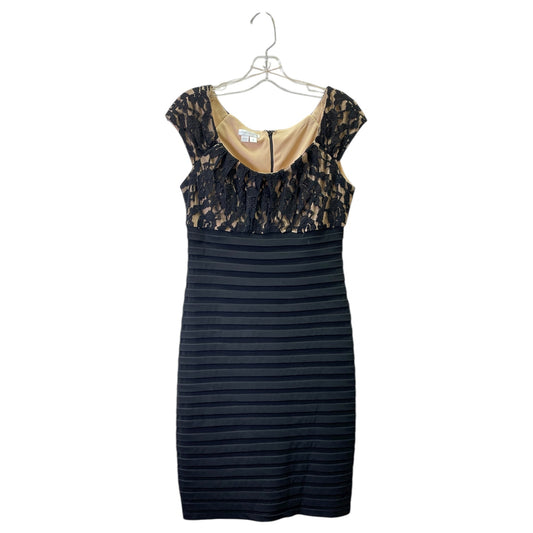 Dress Party Midi By London Times In Black, Size:8
