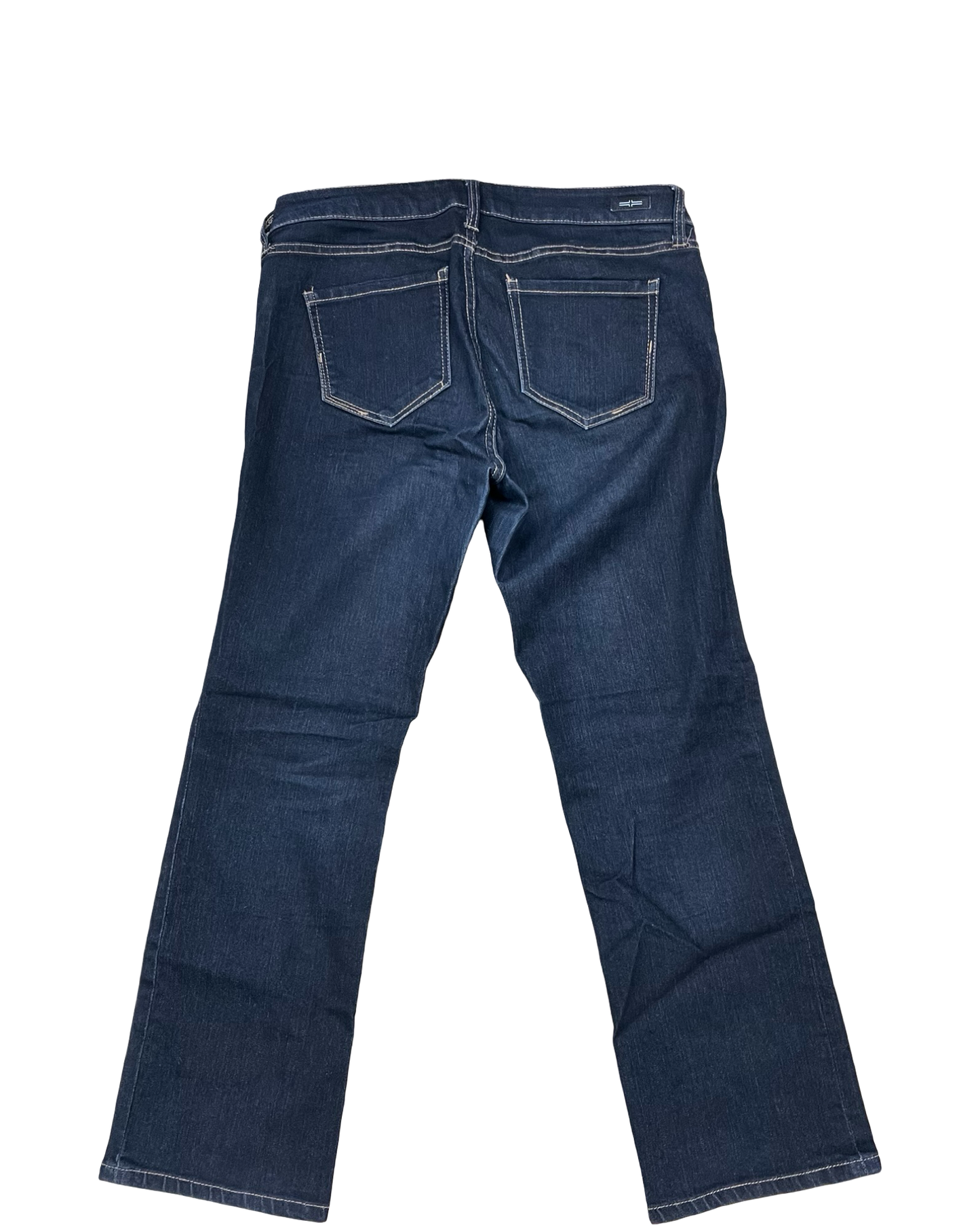 Jeans Straight By Liverpool In Blue Denim, Size:8