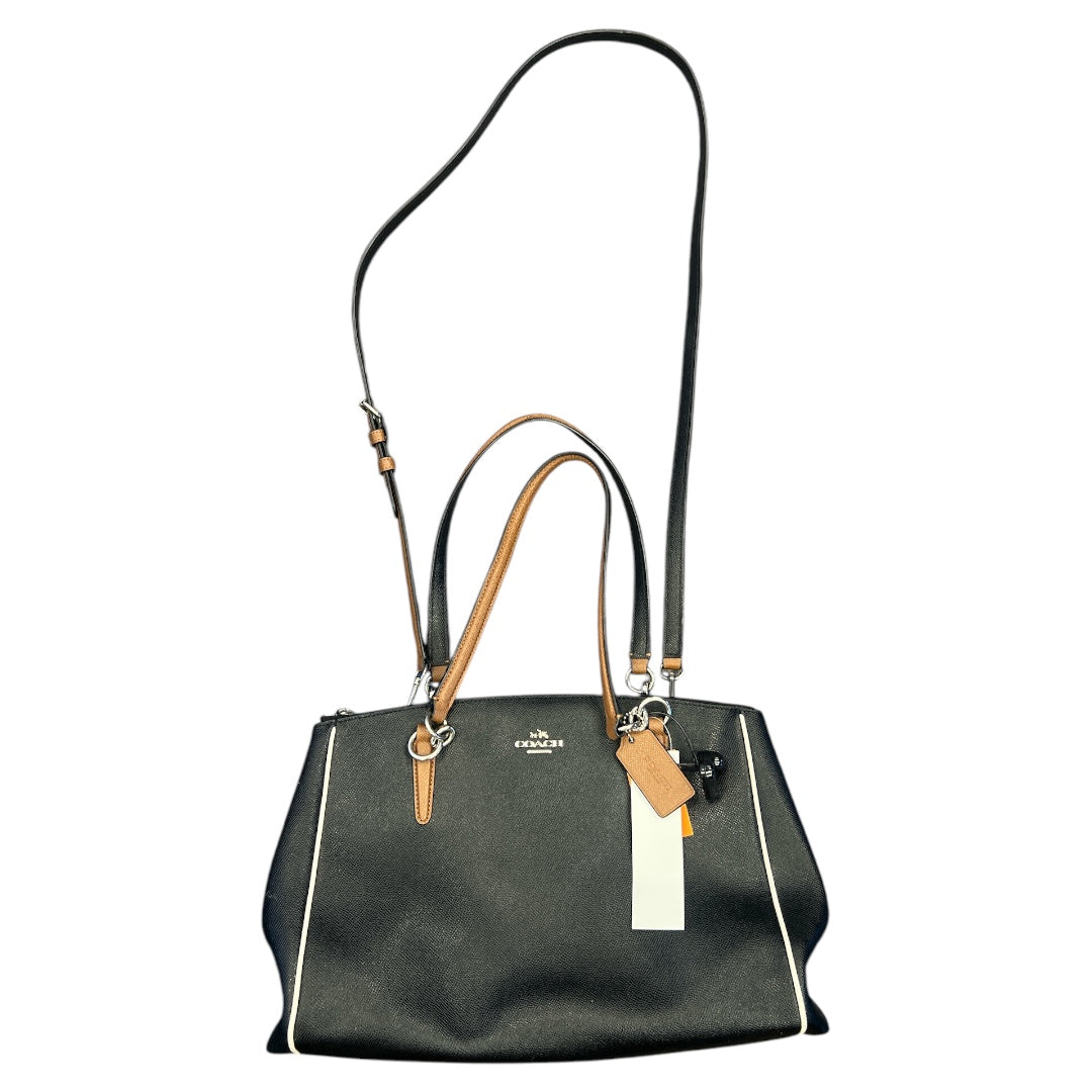 Handbag Designer By Coach In Black, Size:Medium