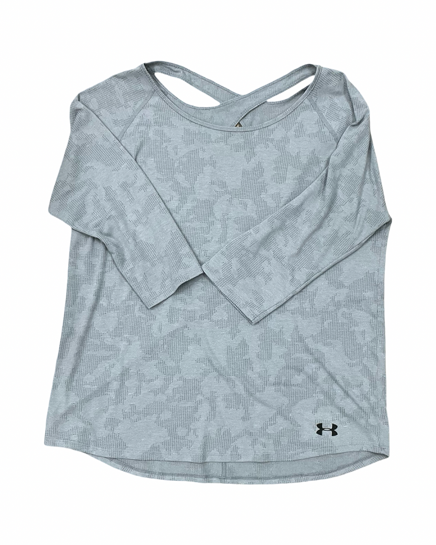 Athletic Top Ls Collar By Under Armour In Blue, Size:Xl