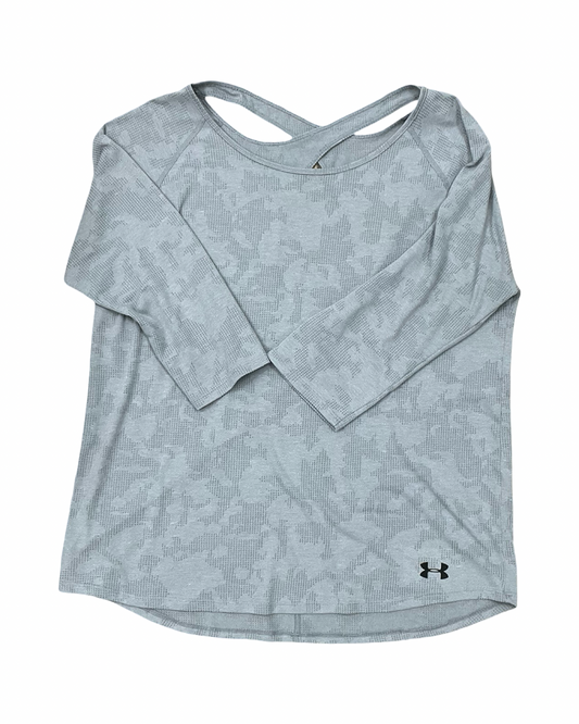 Athletic Top Ls Collar By Under Armour In Blue, Size:Xl