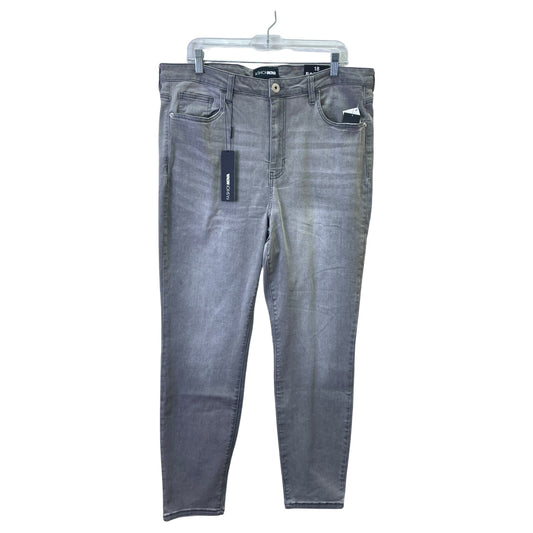 Jeans Straight By Fashion Nova In Grey Denim, Size:18