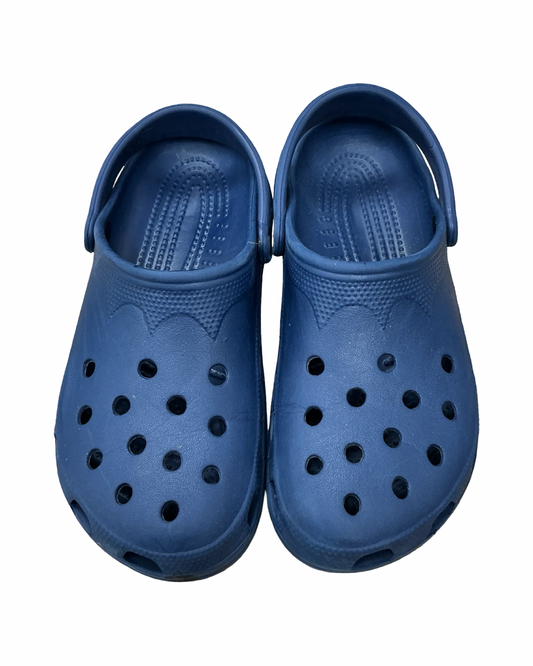 Sandals Flats By Crocs In Blue, Size:10
