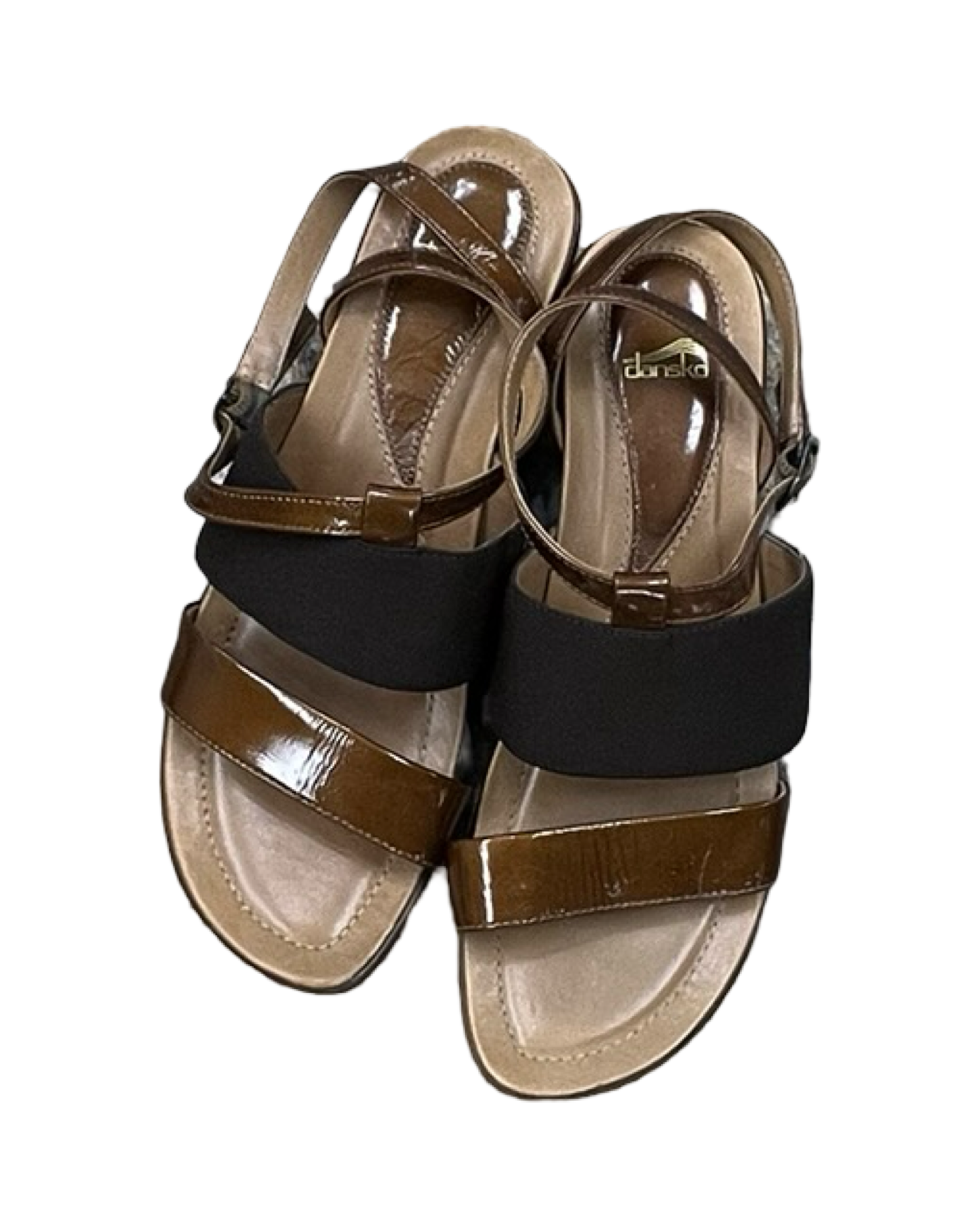Sandals Heels Wedge By Dansko In Brown, Size:7.5