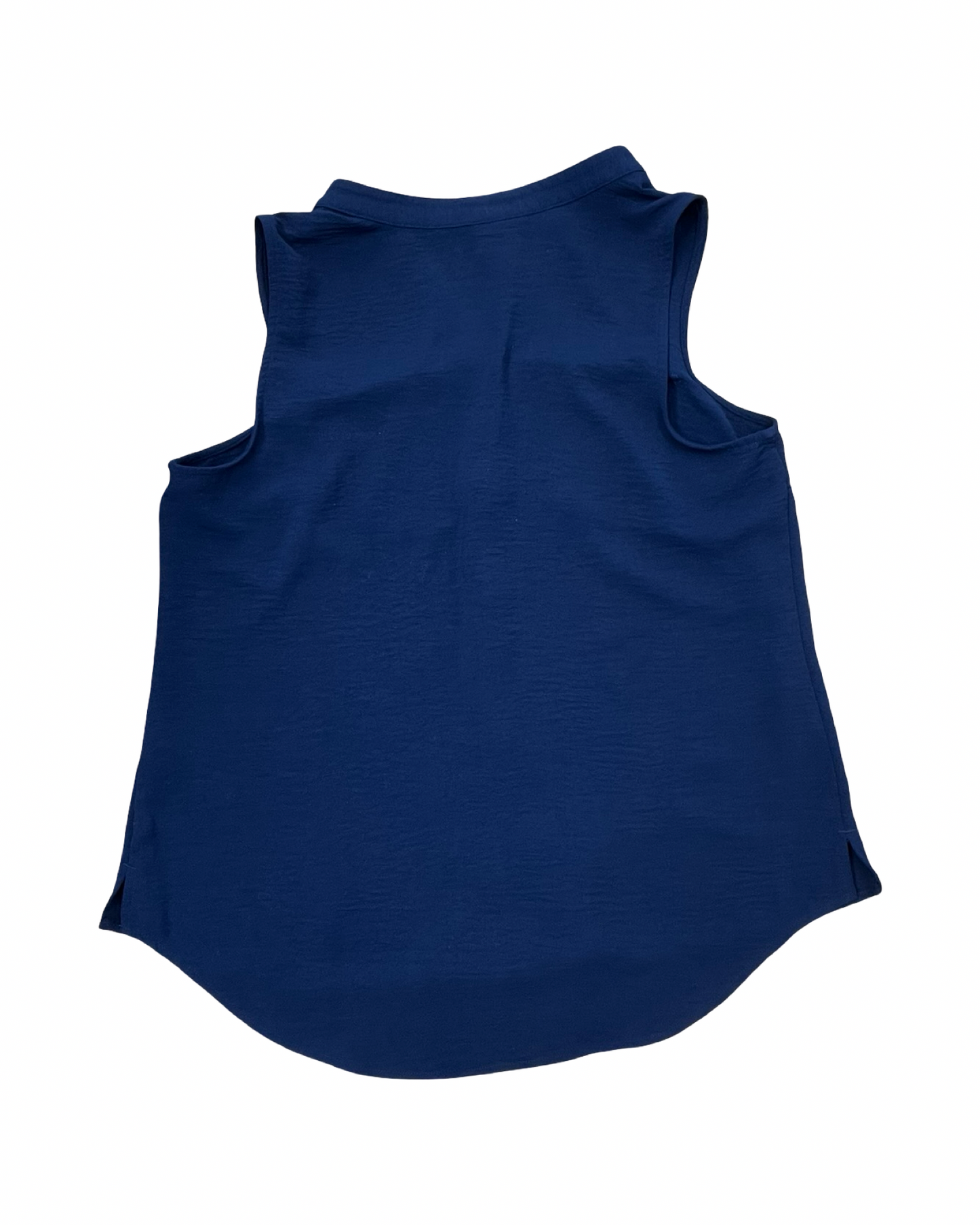Blouse Sleeveless By Croft And Barrow In Navy, Size:M