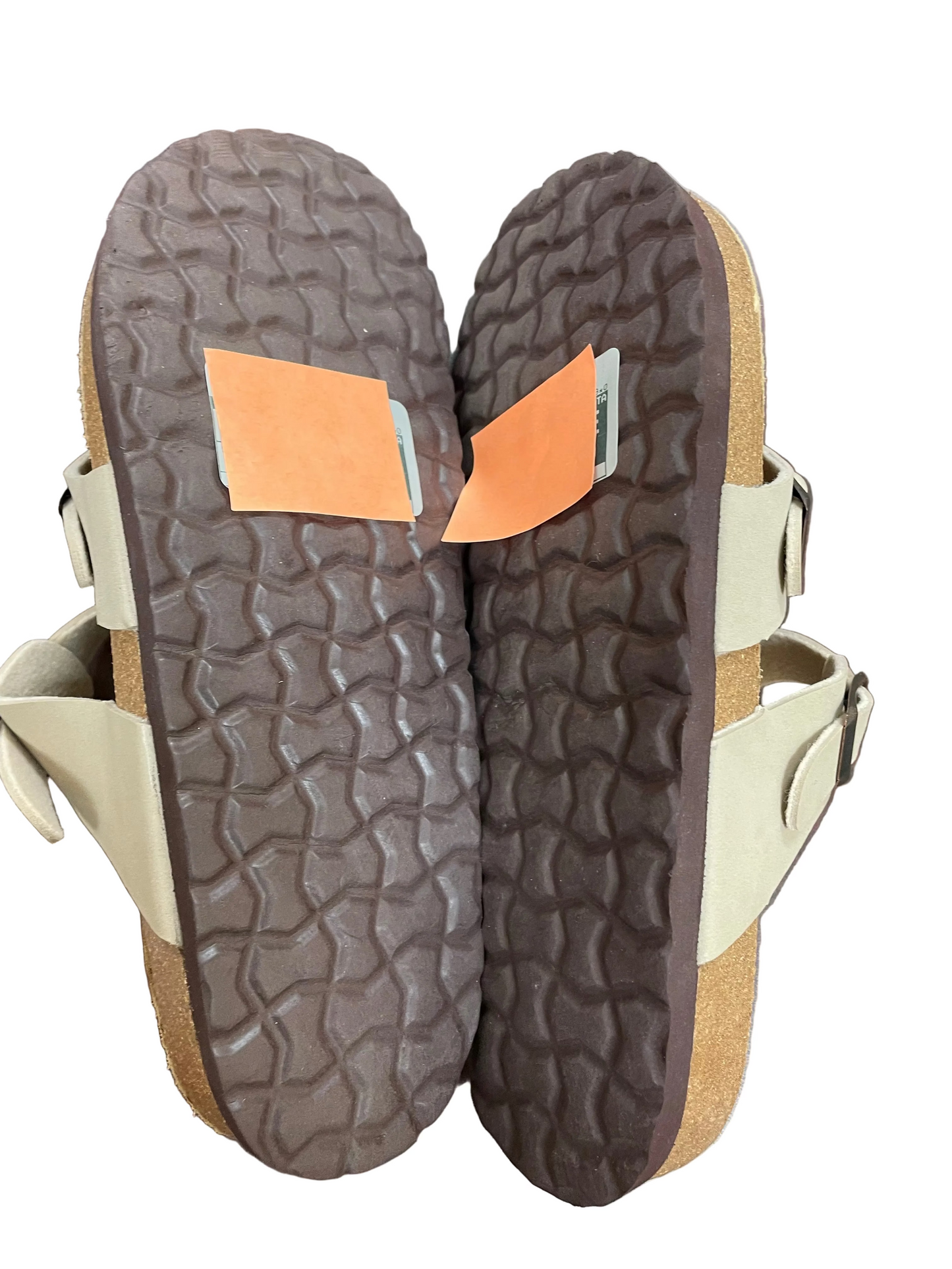 Sandals Flats By Cushionaire In Taupe, Size:7.5