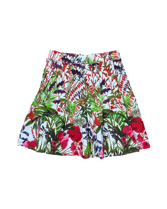 Skirt Mini & Short By Soft Surroundings In Green & Red, Size:Mp