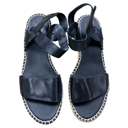 Sandals Heels Platform By Franco Sarto In Black, Size:9